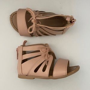 Old Navy blush sandals - toddler size 6